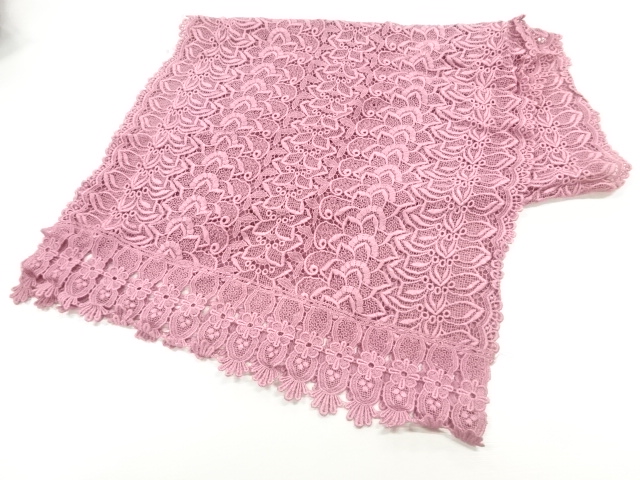 レース花模様ショール